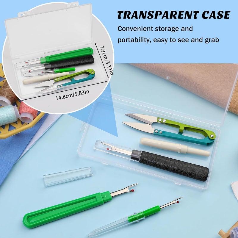 ZMAAGG Seam Rippers for Sewing, 2 Big and 2 Small Stitch Remover Tools, Thread Ripper with Thread Snips for Sewing and DIY Craft - Image 5